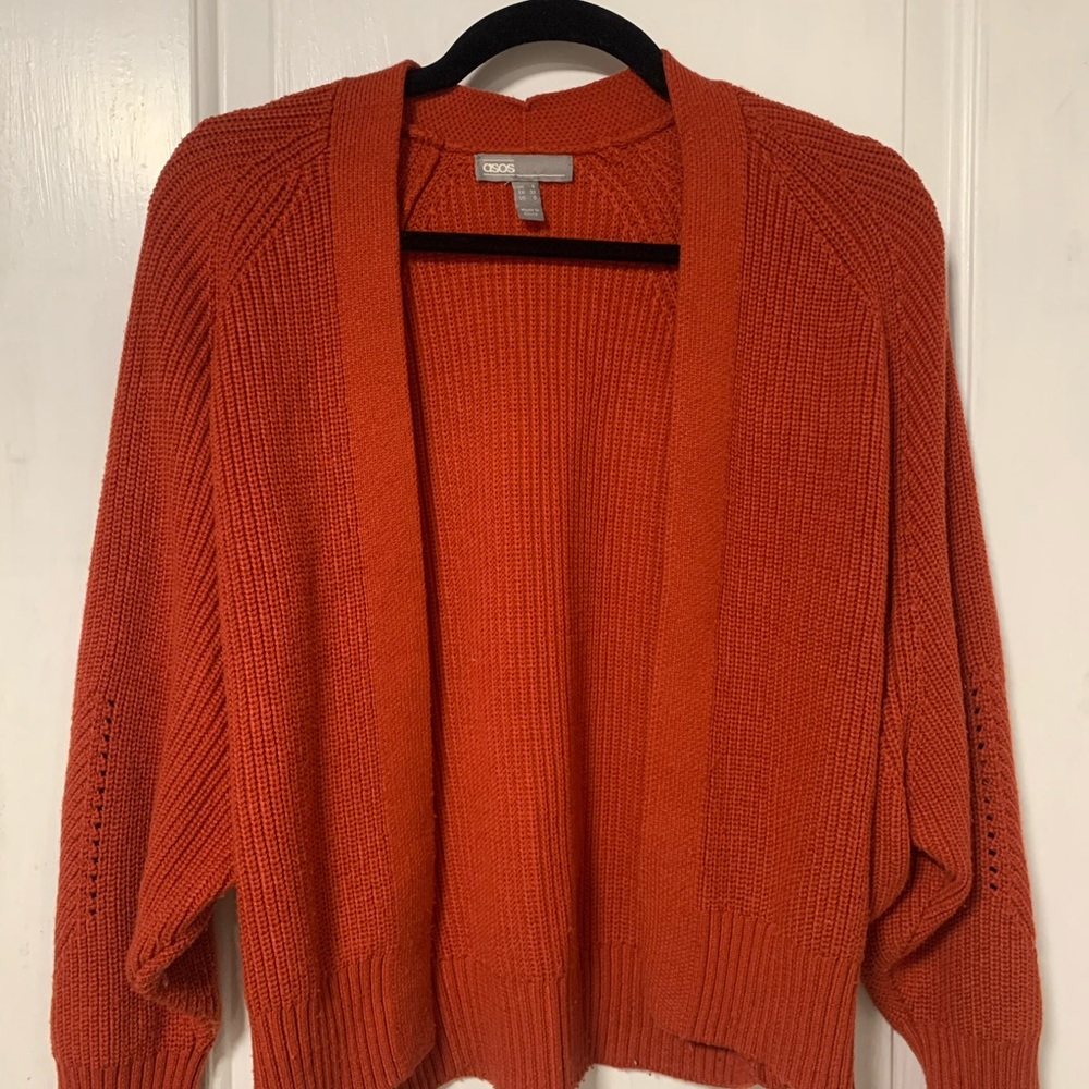 Orange Sweater Cardigan (ASOS)